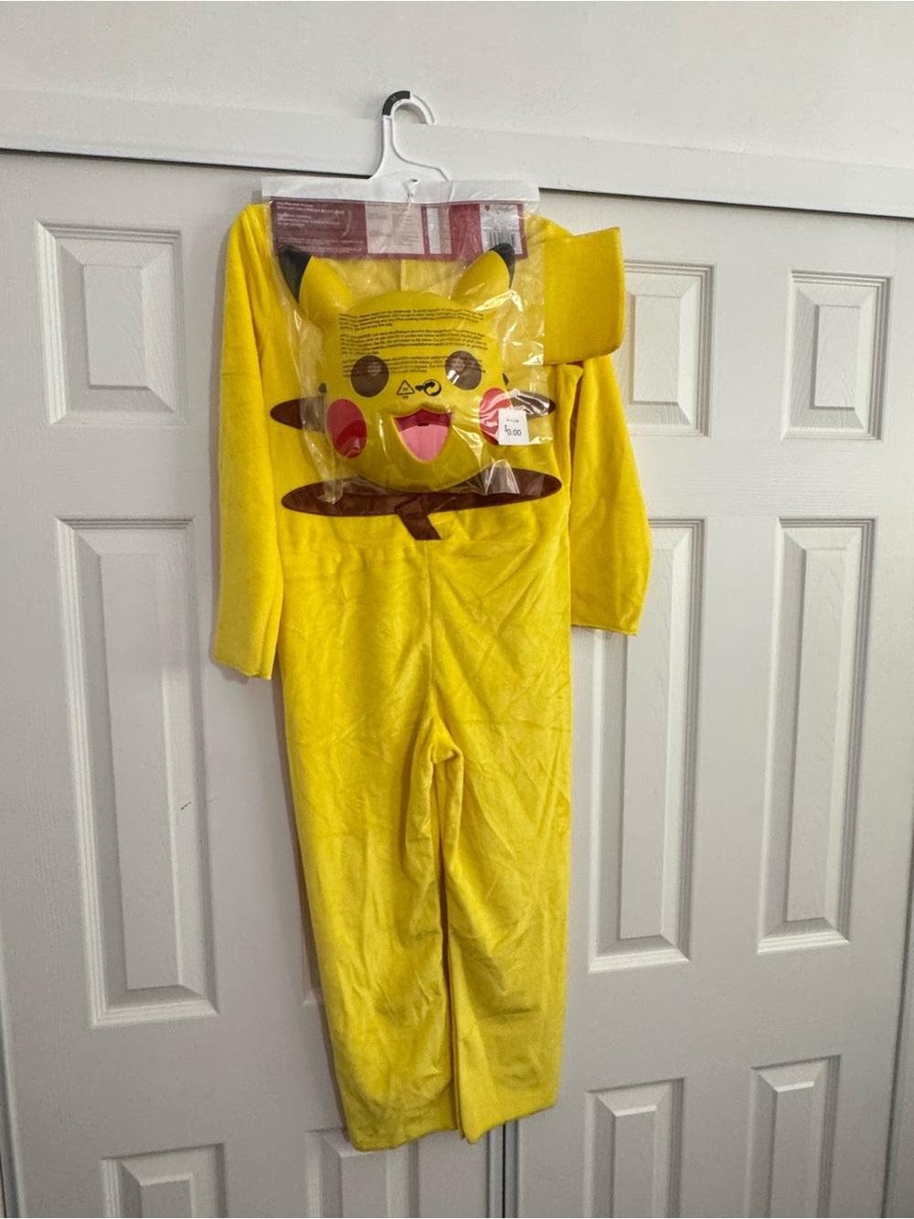 Pokemon Yellow Plush Hooded Pikachu Costume